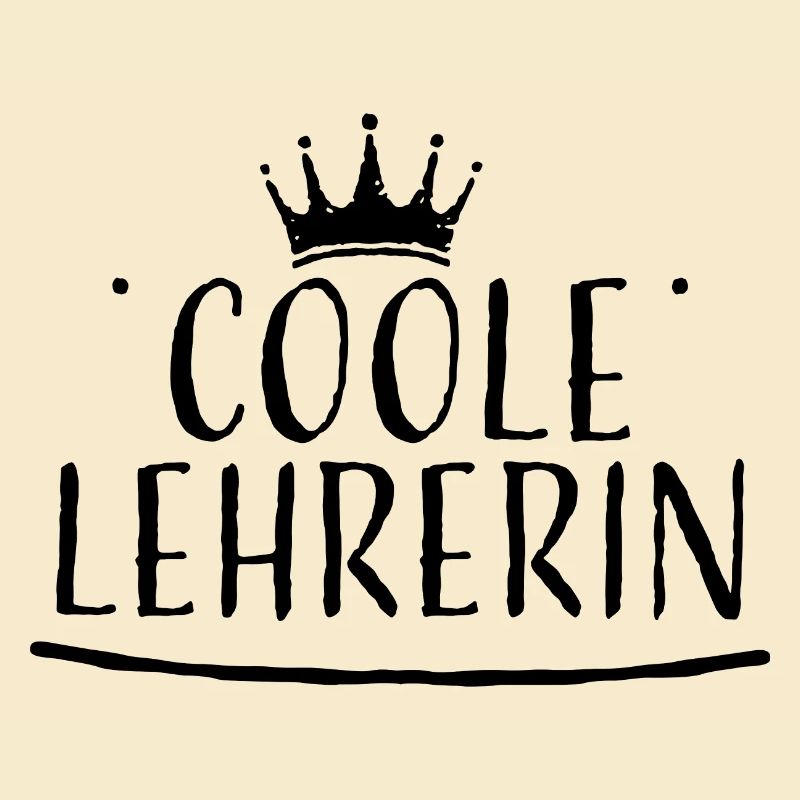 Krone schwarz coole lehrerin
