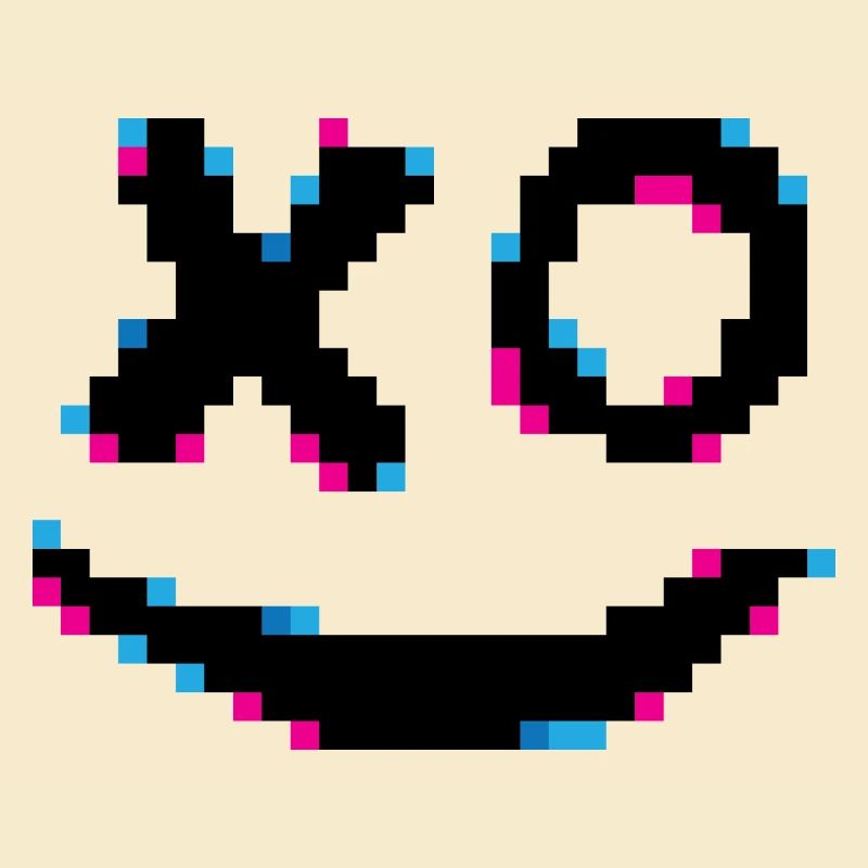 Neon Pixel Confetti