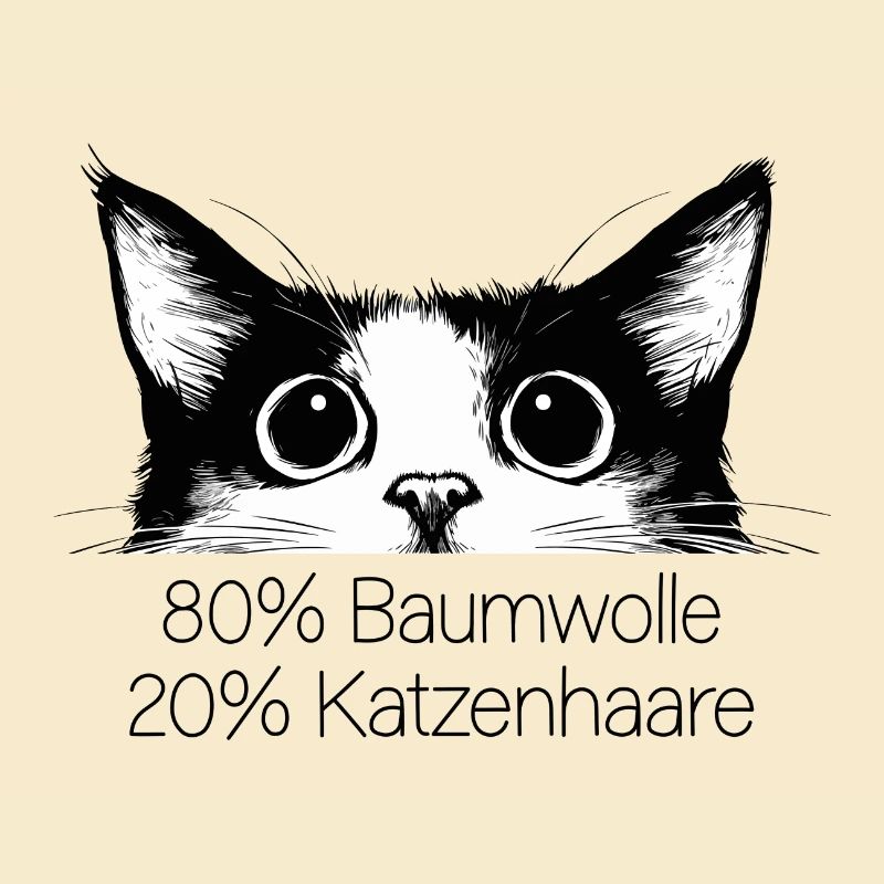 Chat 80% Coton 20% Poils de Chat Drôle de dicton