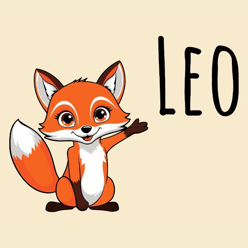 Fuchs Leo - Mein Name ist Leo - Süßes Waldtier