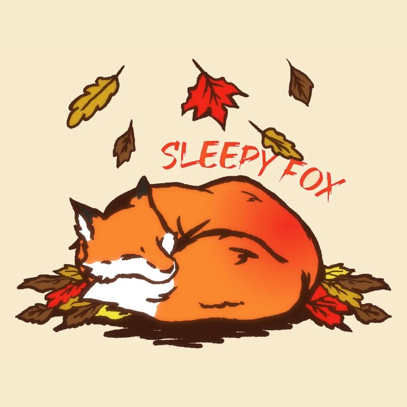 Sleeping Fox Autumn Dream Sleepy Fox