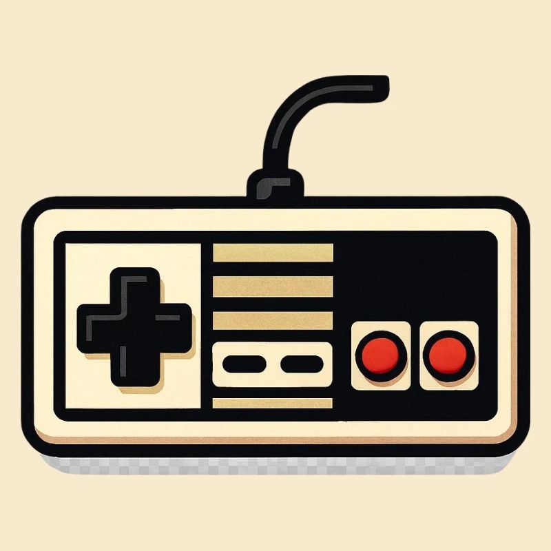 Conception de manette NES rétro