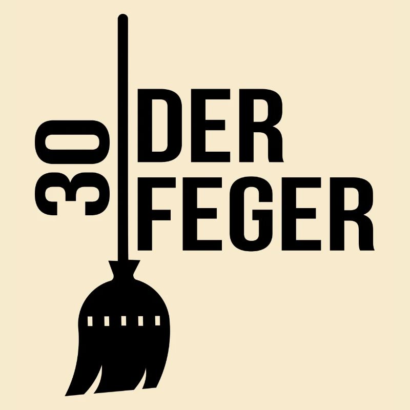 30th Birthday Sweep Sweeper (Set "30GEF") black