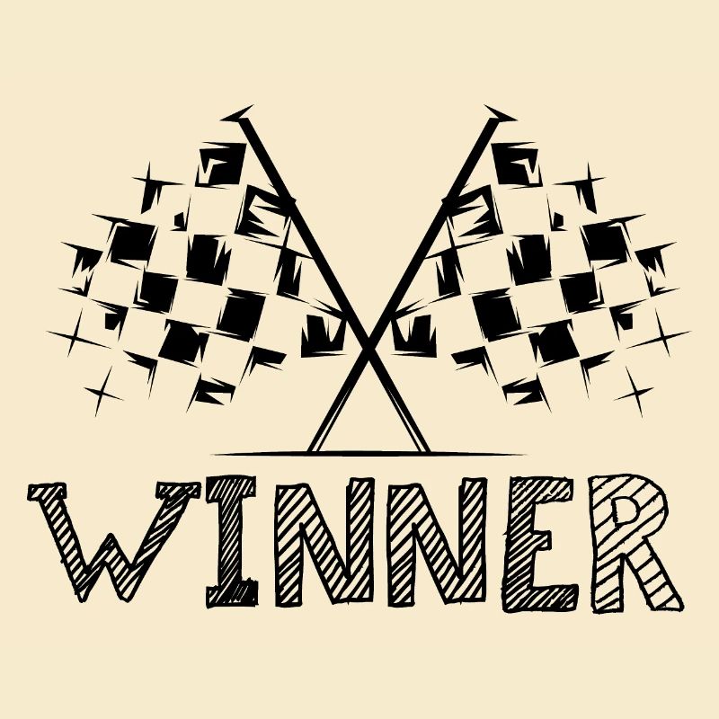 Gewinner Flagge Autorennen Symbole Logo icon Team