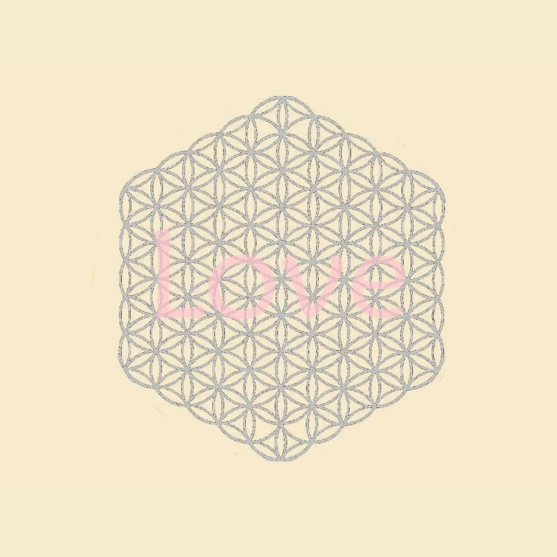 Fleur de Vie - 5ème Dimension - argent - amour