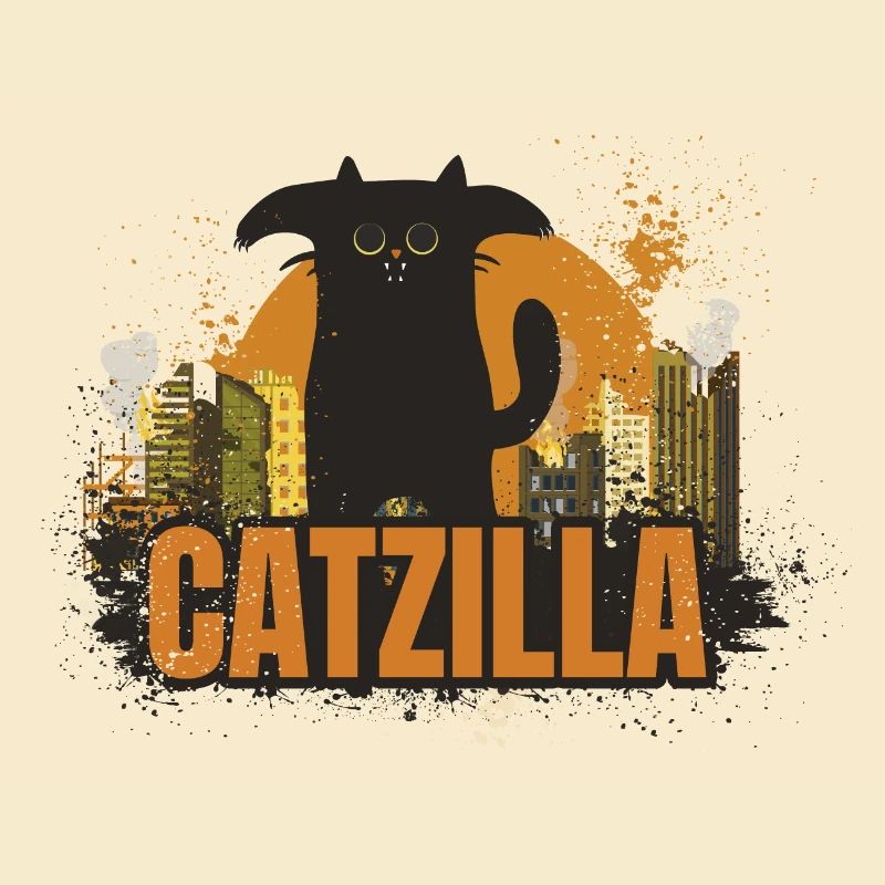 Catzilla. Katzenmonster