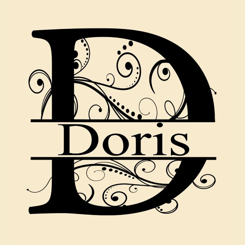 Monogramm mit dem Namen Doris