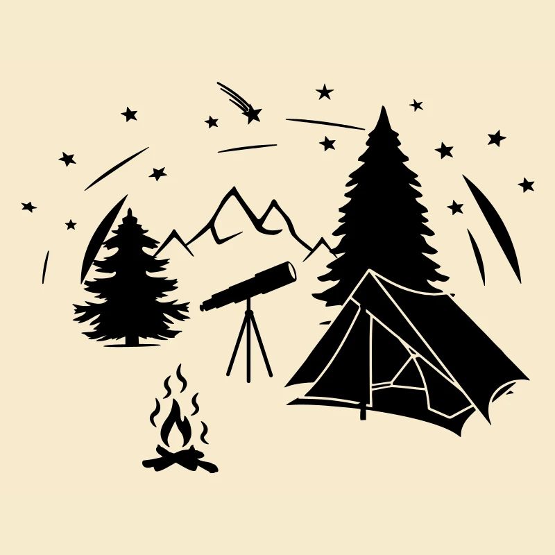 Sternenhimmel im Wald mit Starminokular