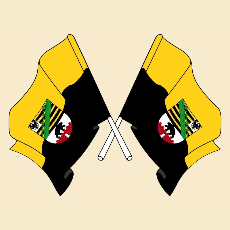 Flags crossed saxony anhalt