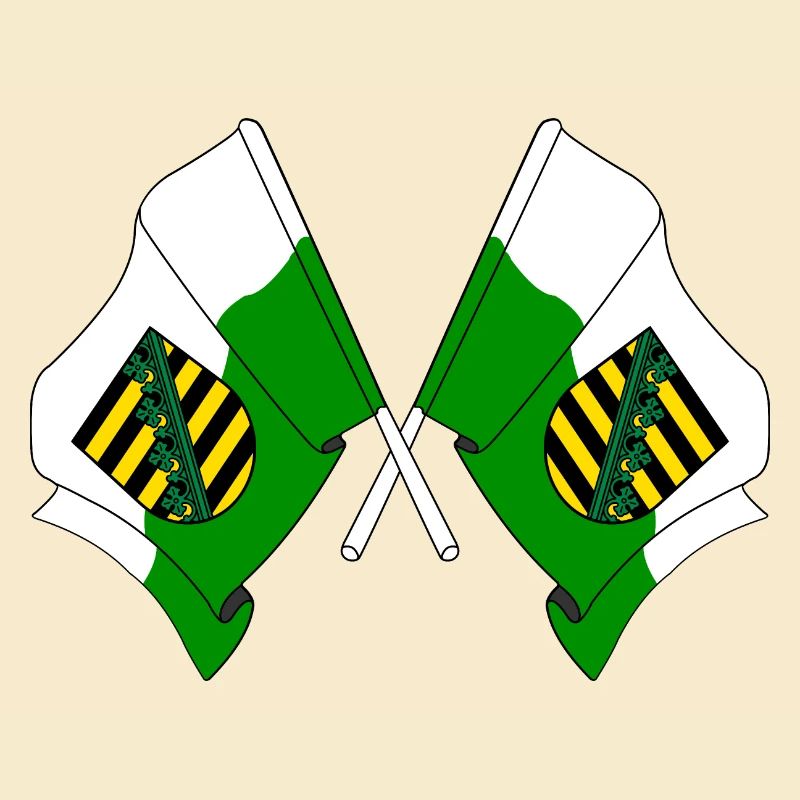 Two flags Saxony