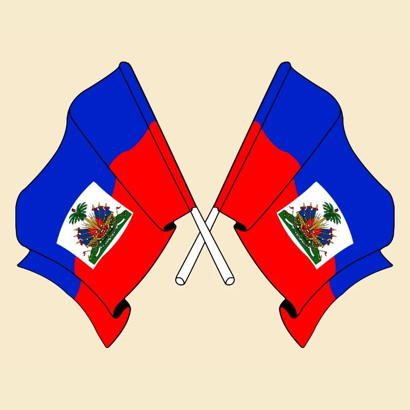 Deux drapeaux d’Haïti