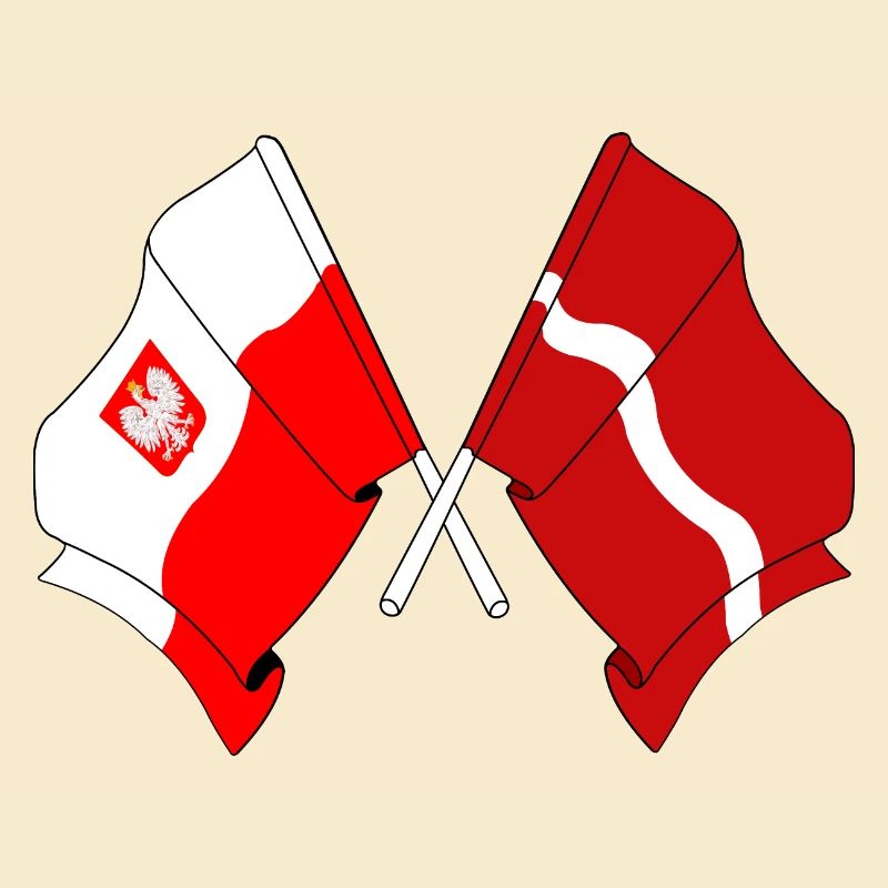 Drapeau de la Pologne, Lettonie