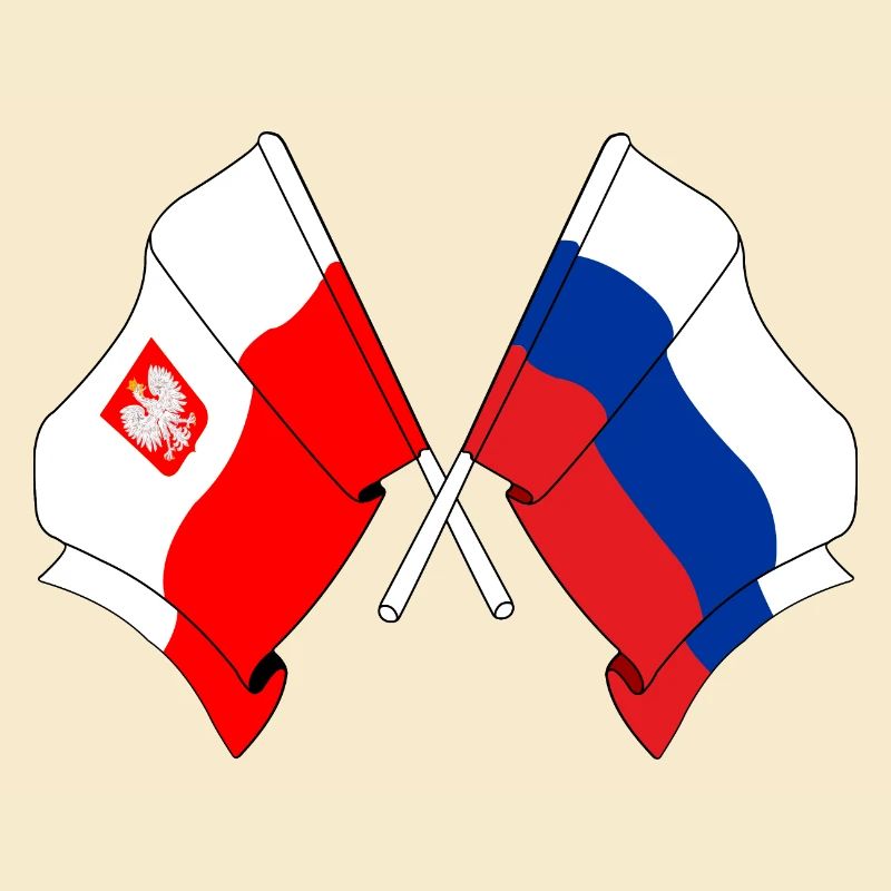 Drapeau Pologne, Russie