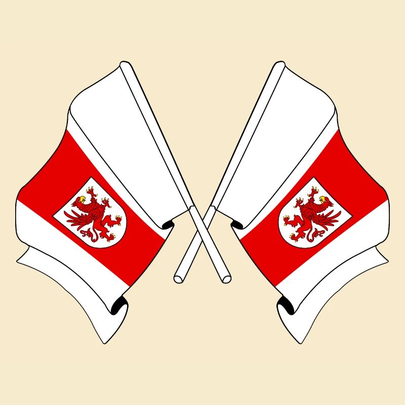 Deux drapeaux de Poméranie occidentale