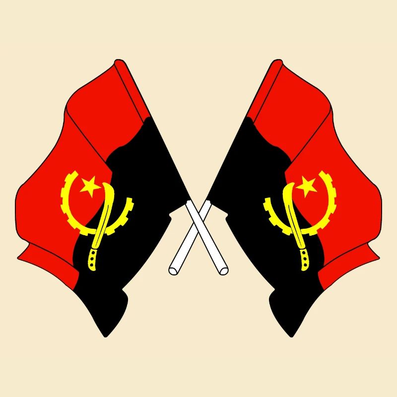 Deux drapeaux Angola