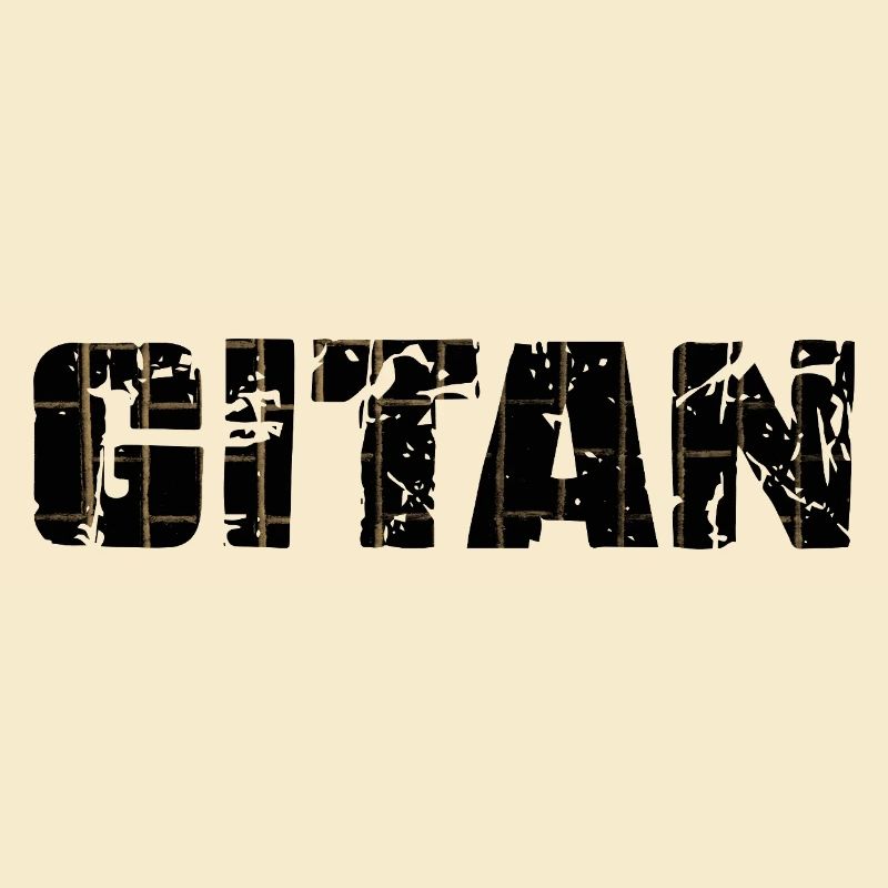 Gitan Grunge motif brique brun