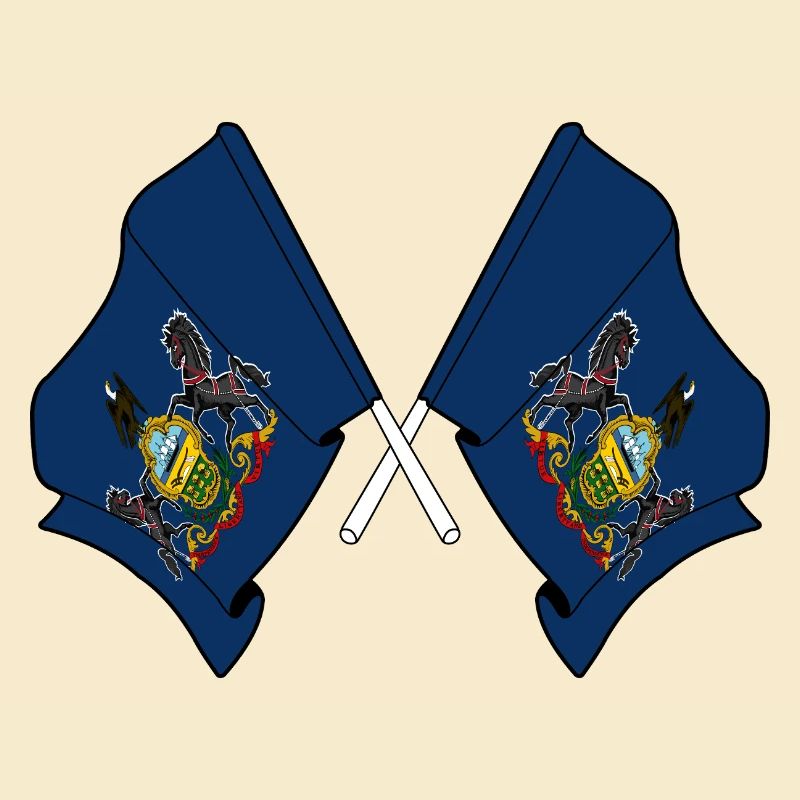 Deux drapeaux ont traversé la Pennsylvanie