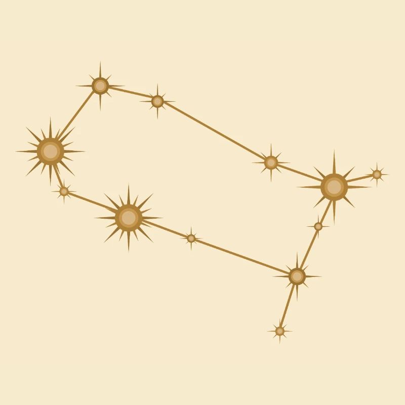 Sternbild Zwillinge Sternzeichen Sternzeichen Golden