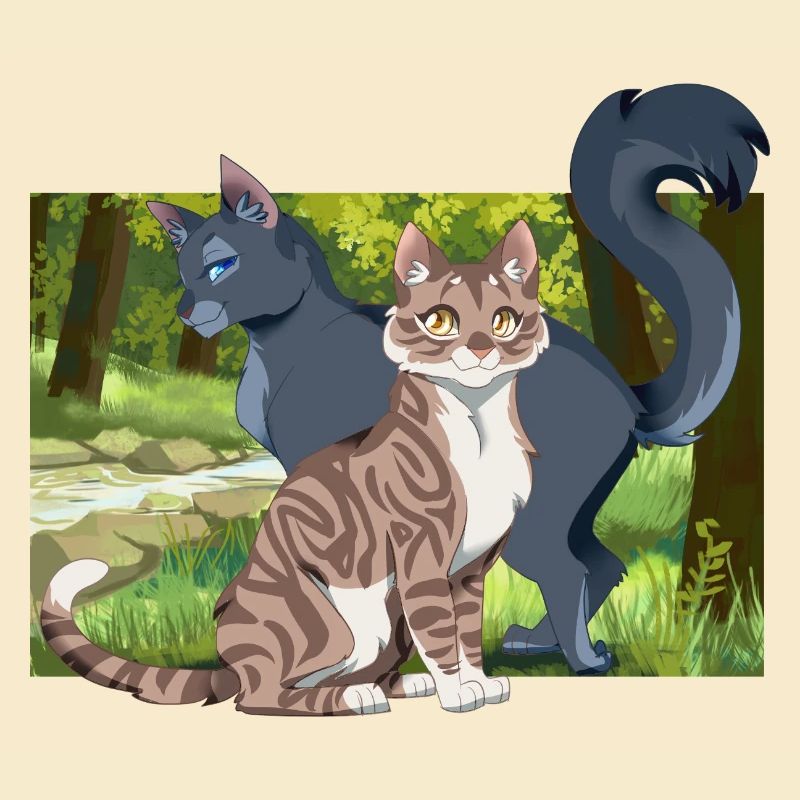Leafpool Peau de cendre, Fourrure de suie, Feuille, Chat du lac mignon