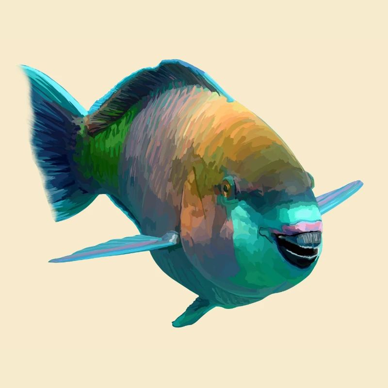 Farbenfroh Fisch Pop-Art
