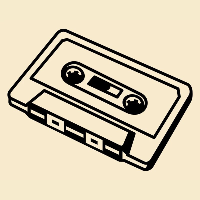 Cassette rétro – Conception musicale de mixtape old school