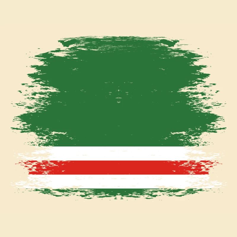 Drapeau de la Tchétchénie utilisé