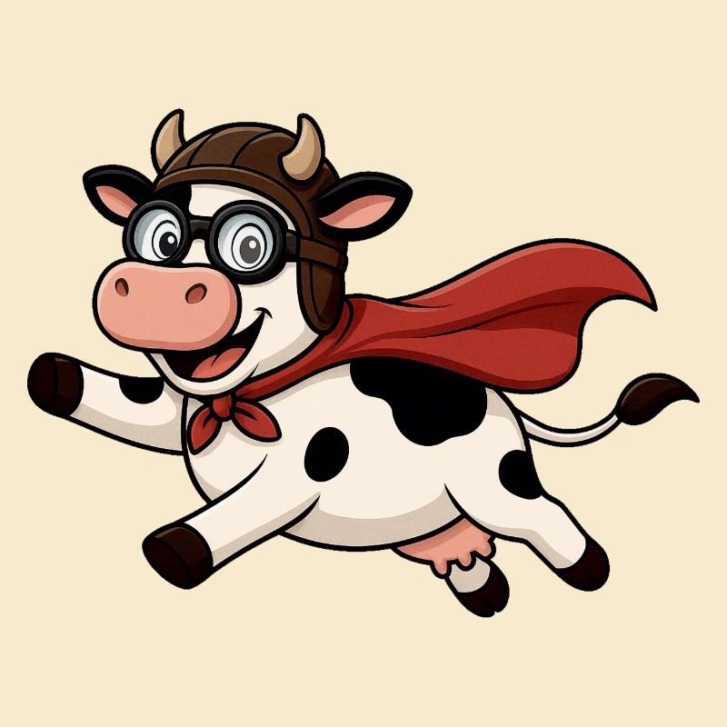 Super vache avec cape