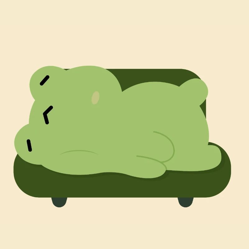 Sleepy Frog Couch Buddy