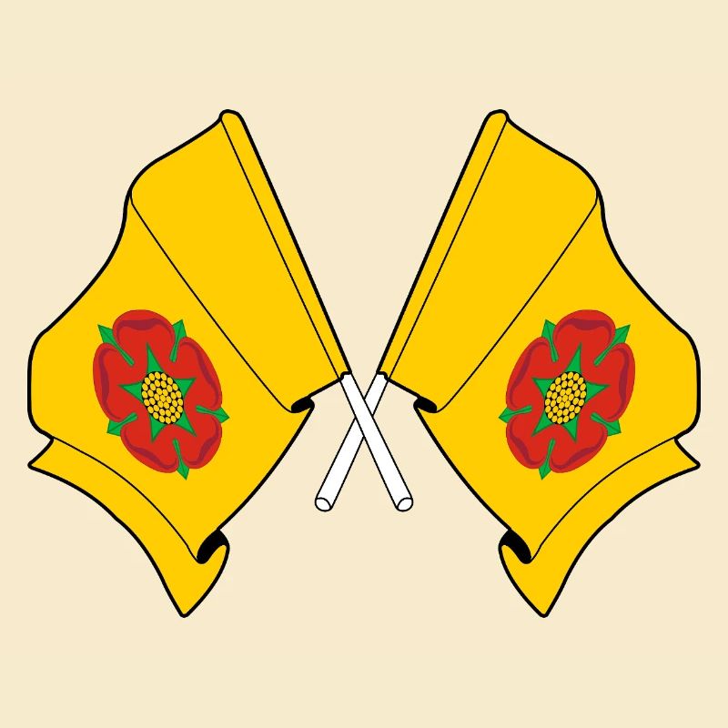 Drapeaux croisés du Lancashire