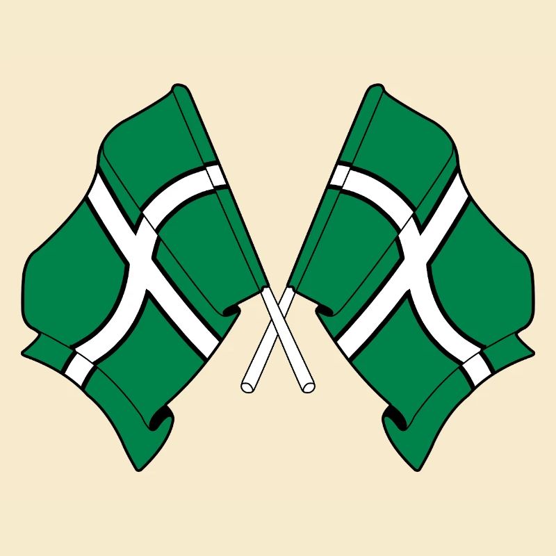 Drapeaux croisés du Devon