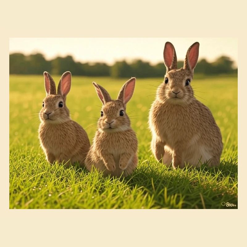 Spring Bunny Trio