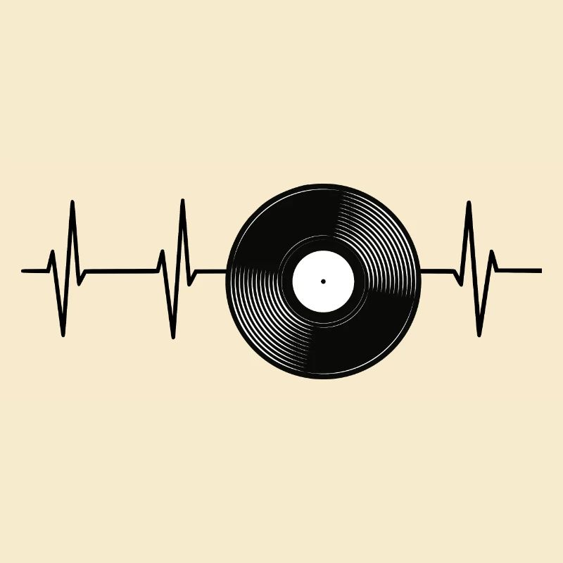 Herzfrequenz Schallplatte