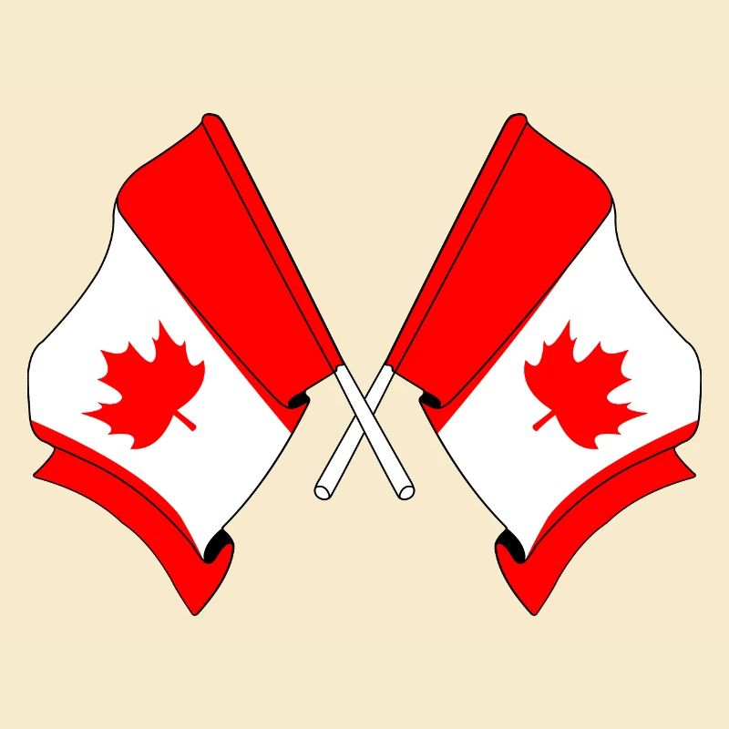 Drapeaux du Canada croisés