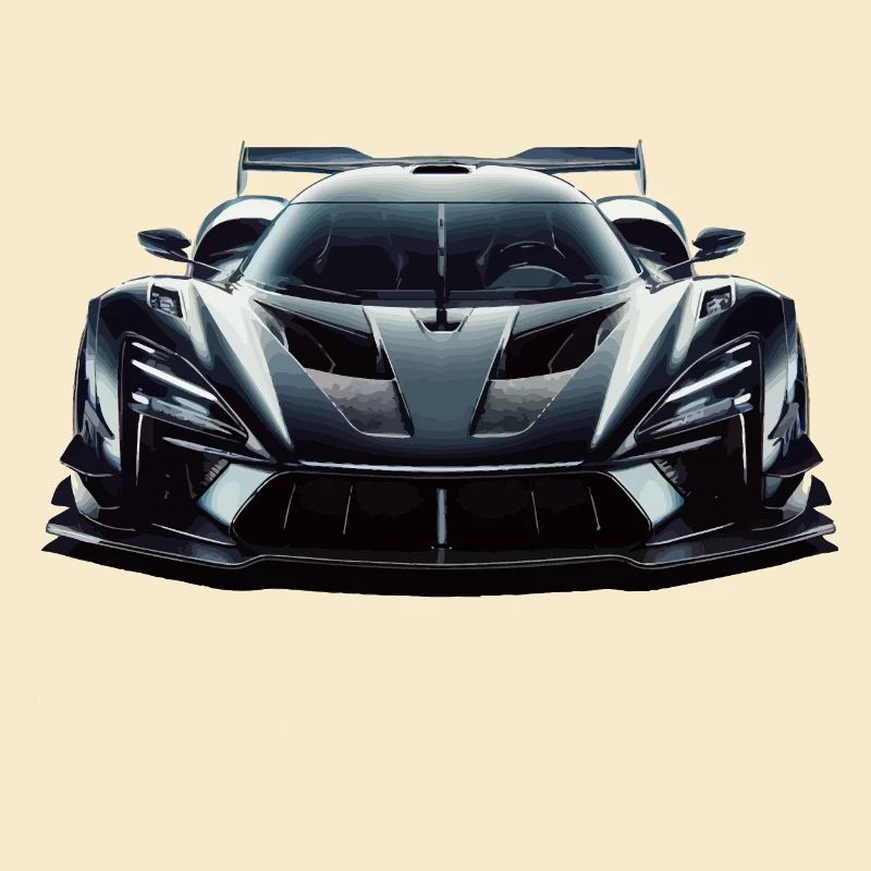 Futuristic extreme powerful Race Car