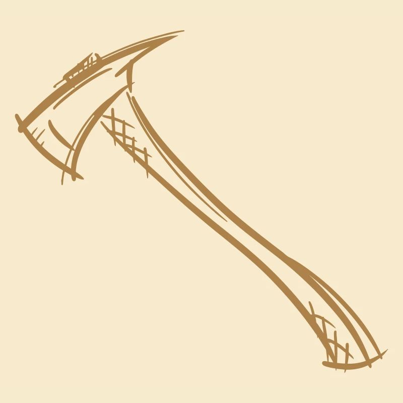 Axe Drawing / Fireman's Axe. Fireman.