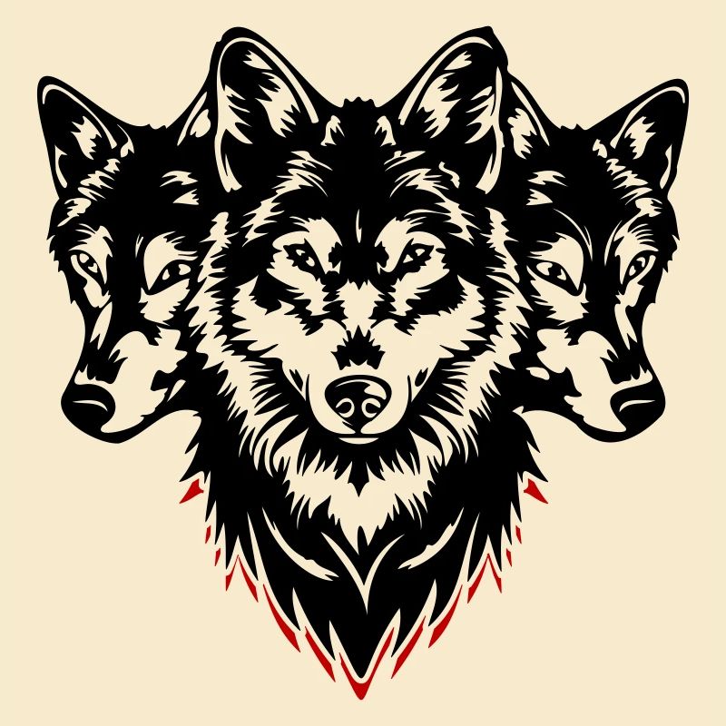 Pack de tête de loup