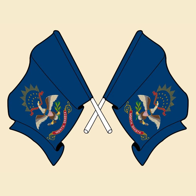 Deux drapeaux ont traversé le Dakota du Nord