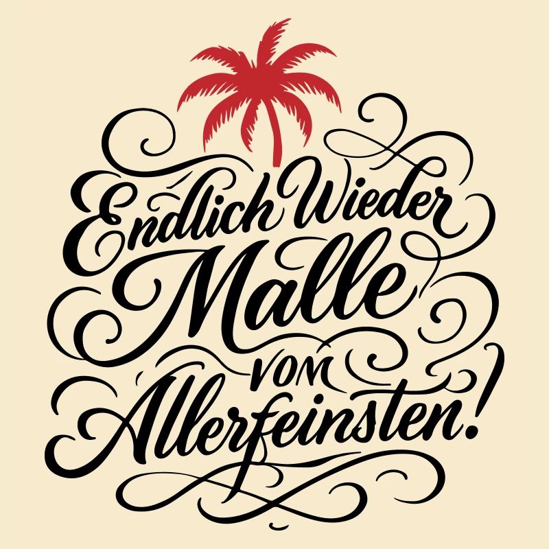 Endlich Malle Spruch Urlaub