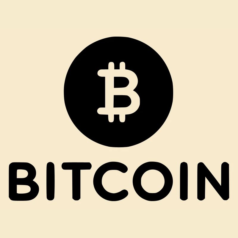 Bitcoin with round icon