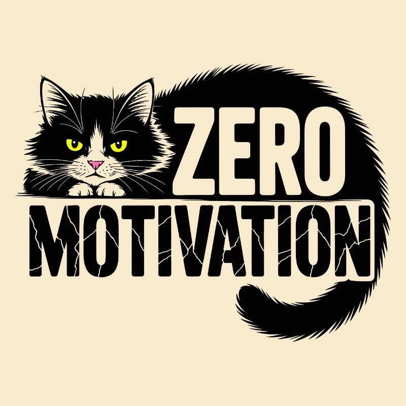 Zero Motivation Cat