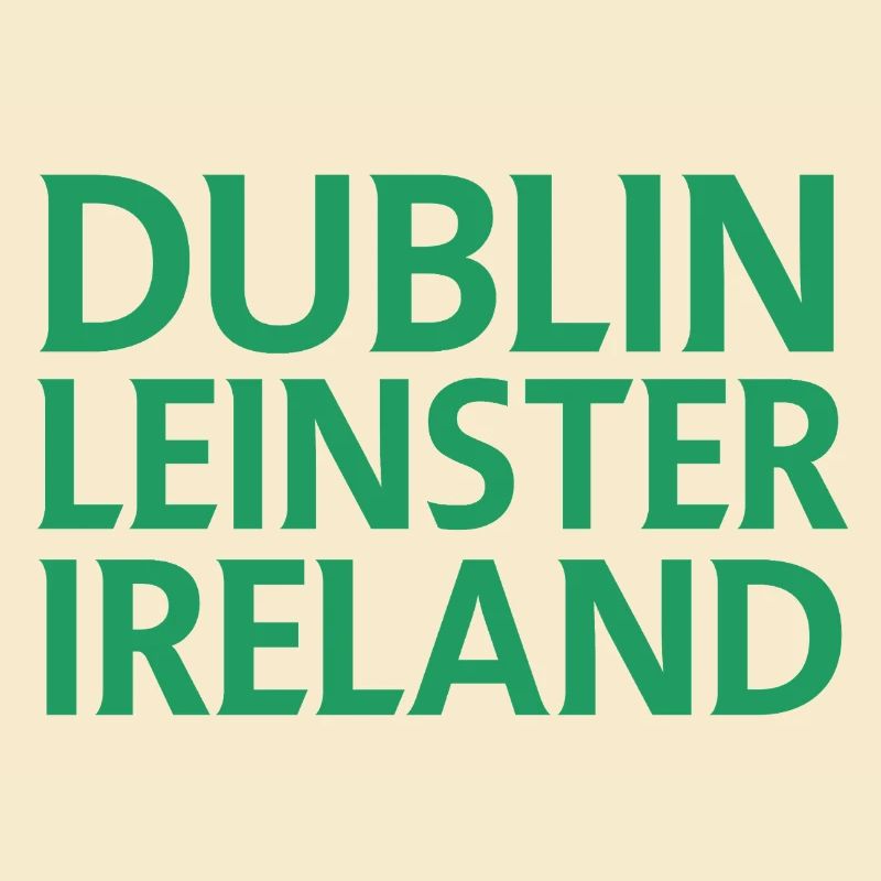 Dublin – Irlande Textdesign