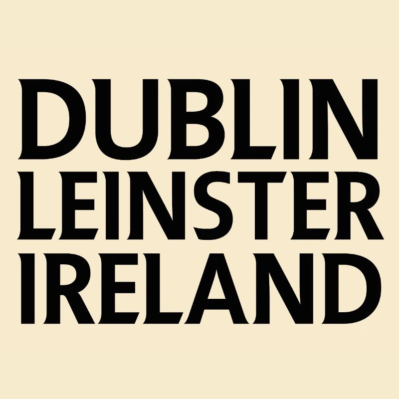 Dublin – Irlande Textdesign