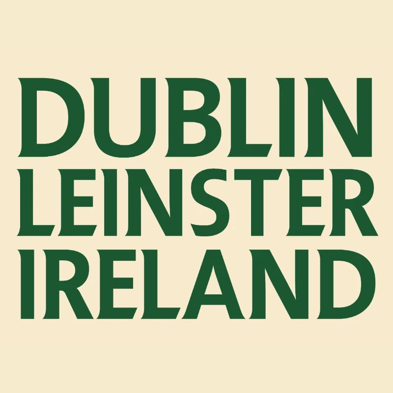 Dublin – Irlande Textdesign