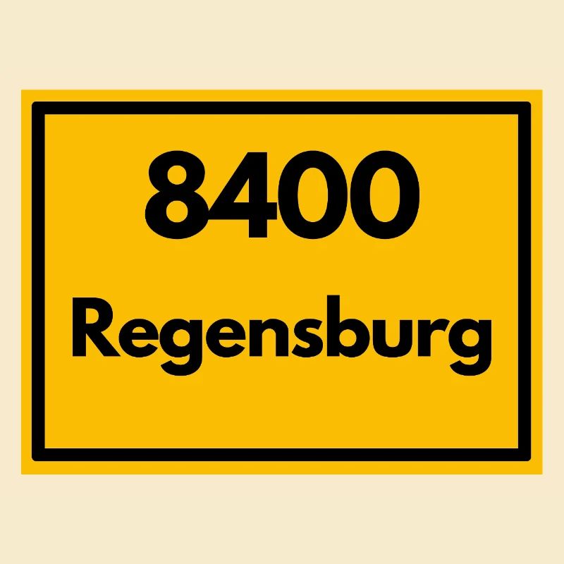 OLD POSTCODE ZIP CODE RETRO 8400 REGENSBURG