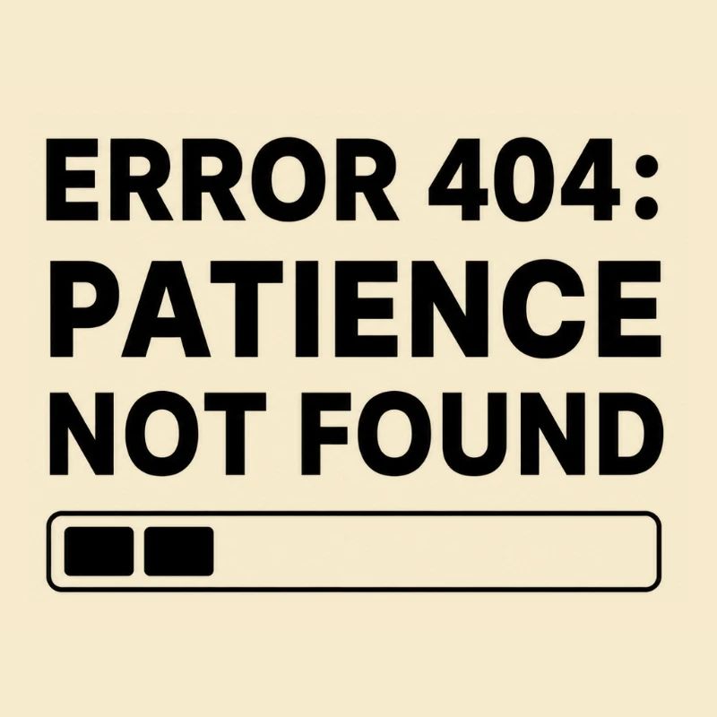 Error 404: Page Not Found Typo Art