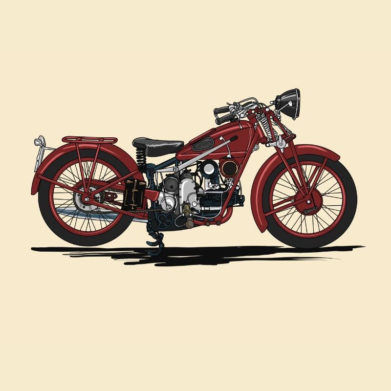 Retro motorcycle
