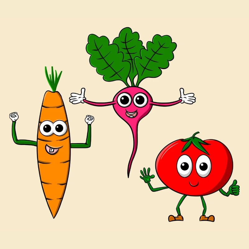 Vegetable course - three cool vegetables