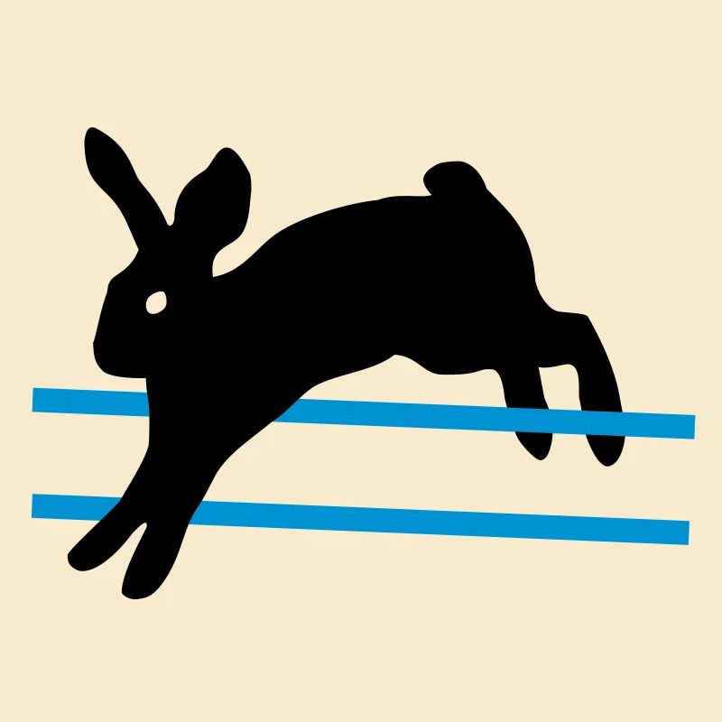 Un lapin sautant