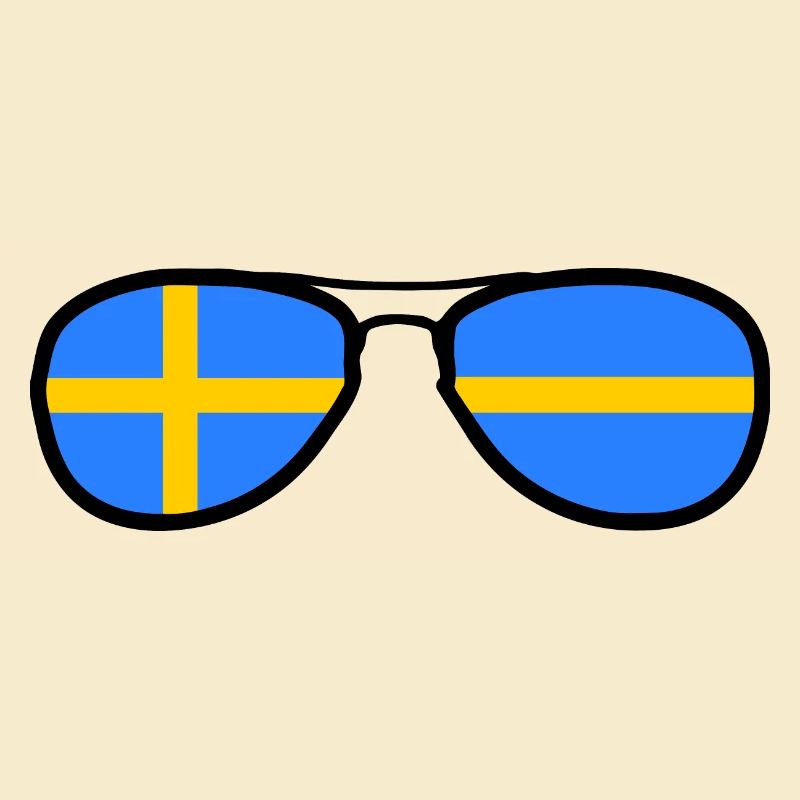 Lunettes - Drapeau Suède