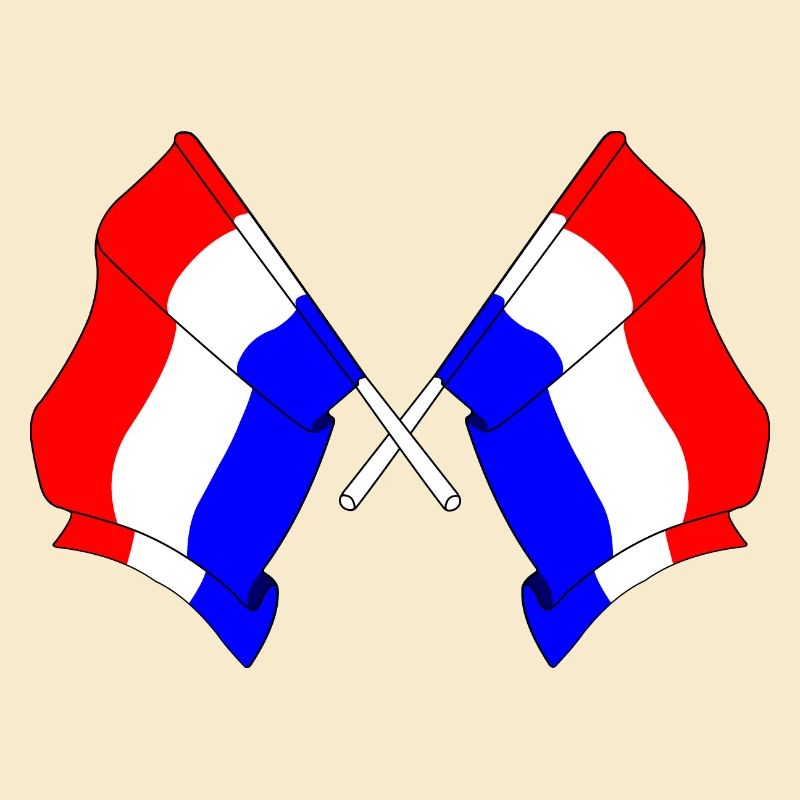 Two flags Netherlands